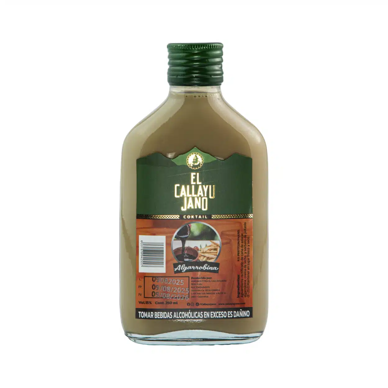 Chata Algarrobina Crema de Algarrobina Callayujano – Cóctel Peruano Embotellado 250ml - Image 1