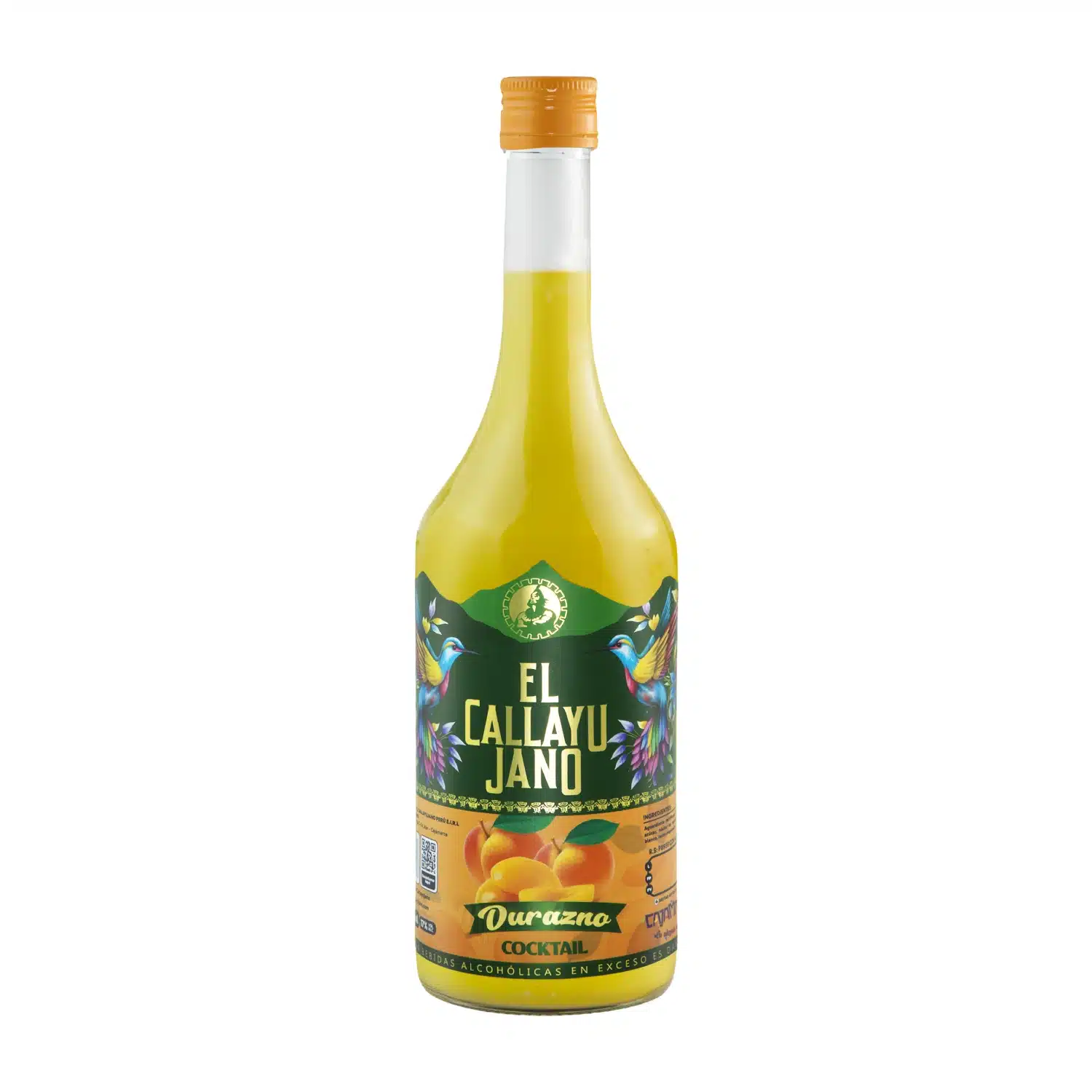 Cocktail de Durazno Crema de Durazno Callayujano – Cóctel Peruano Embotellado 750ml - Image 1